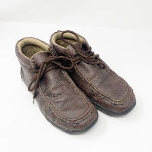 Twister Oakley Moccasins Youth Dark Brown Leather Size 2